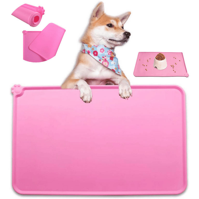 Waterproof Cat Dog Feeding Mats Non Slip Silicone Placemats For