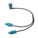 thumbnail image 3 of Dual-male Fakra Y-splitter To Female Fakra Antenna Adapter Cable Radio Fm Antenna Conversion Line Converter For Car Vehicles G, 3 of 4