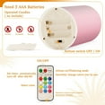 thumbnail image 5 of Yayeee Flameless Candles with Remote Flickering Battery Operated Multi Color Changing, Light Pink Gradient, 5 of 7