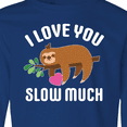 thumbnail image 4 of Inktastic Valentine's Day I Love You Slow Much with Cute Sloth Long Sleeve Youth T-Shirt, 4 of 5