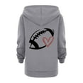 thumbnail image 6 of HUITKMM Girls Long Sleeve Letter Printed Zipper Hoodie Soft Unisex Sweatshirt with Pocket, 6 of 6