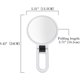thumbnail image 3 of 15x Magnifying Mirror Folding Handheld Mirror Double Sided Pedestal Mirror Travel Makeup Mirror, 3 of 4