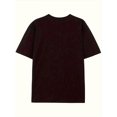 thumbnail image 2 of Camiseta deportiva de manga corta de verano para hombre, con cuello redondo, estampado de dibujos animados y letras, cómoda y versátil., 2 of 6