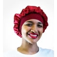 thumbnail image 3 of Gorro de ducha XianweiShao paquete de 3 impermeable rojo rosa negro, 3 of 5