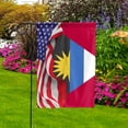 thumbnail image 2 of American Flag Waving Show Antigua And Barbuda Flag Antiguan And Barbud American Friendship Proud Root Garden Flag, Double-Sided Decorative Outdoor Flag, Polyester Yard Flag 12 x 18 in, 2 of 5