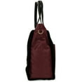 thumbnail image 7 of Badgley Mischka Women's Rose Vegan Leather Travel Tote Weekender Duffle Bag (Merlot), 7 of 7
