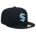 thumbnail image 3 of Men's New Era  Navy Seattle Kraken Core 59FIFTY Fitted Hat, 3 of 6