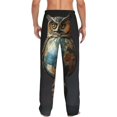 thumbnail image 6 of Cauagu Owl Globe Sculpture Mens Pajama Pants Sleep & Lounge Pants,PJ Bottoms with Pockets-XX-Large, 6 of 7