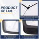 thumbnail image 3 of Reloj de pared rectangular Uxcell de 11 pulgadas, silencioso y sin tictac, reloj de cuarzo a pilas, decoración, negro, 3 of 7