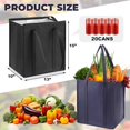 thumbnail image 2 of Bolsas aislantes para supermercado Teenyou XL, tamaño XL, 3 unidades con cierre, 2 of 7