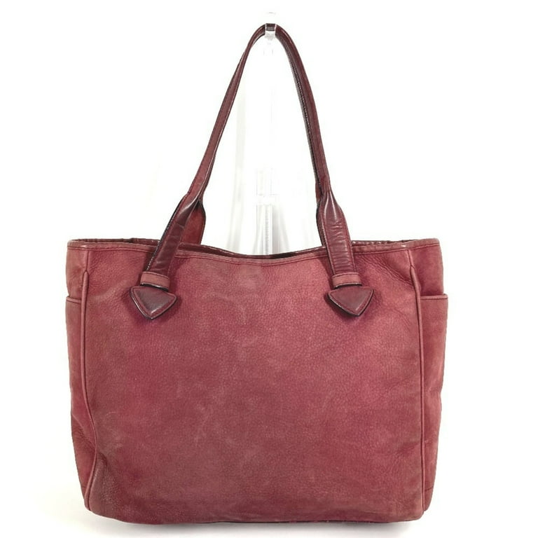 Pre-Owned LOEWE Logo Heritage Tote Bag Shoulder in Nubuck Leather