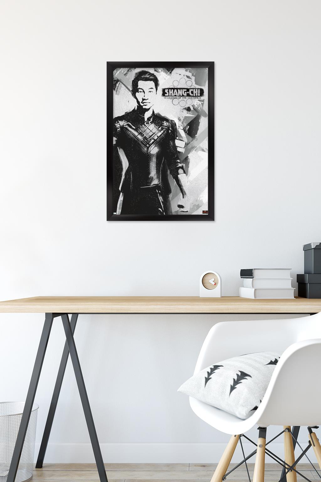 Marvel Shang-Chi and the Legend of the Ten Rings - Shang-Chi Wall Poster, 14.725" x 22.375", Framed