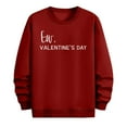 thumbnail image 6 of Valentine's Day Printed Sweatshirts for Men Casual Long Sleeve Crew Neck Loose Fit Pullover Sweatshirt Tops (XL, Red), 6 of 6