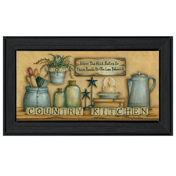 Country Kitchen By Mary Ann June Printed Wall Art Wood Multi-Color