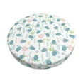 thumbnail image 6 of Uemuo Sea Turtle Pattern Round Bar Stool Seat Covers Washable Stool Cushion Slipcover Elastic Bar Chair Covers-13 inch, 6 of 7