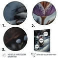 thumbnail image 3 of Designart A Blooming White And Purple Lily Flower In Winter II Canvas Wall Art, 3 of 5