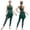 Green, variant on Women Mockneck Sleeveless Figure Skating Bodysuit Rhinestones Irregular Skirted Jumpsuit for Gymnastics Dancing Purple S