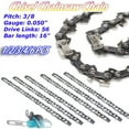 thumbnail image 3 of Landgoo 2Pack 16 Inch Semi Chisel Chainsaw Chain 3/8" Pitch 0.050"Gauge 56 DRIVE LINKS For Electric Chainsaw Replace, 3 of 7