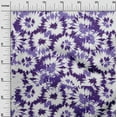 thumbnail image 2 of oneOone Viscose Chiffon Purple Fabric Florals Craft Projects Decor Fabric Printed By The Yard 42 Inch Wide, 2 of 5