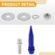 thumbnail image 5 of Tornillos de matrícula universales para motocicletas M6 de Unique Bargains 82 mm Kit de tornillos de matrícula antirrobo de aleación de aluminio azul profundo 4 Pcs, 5 of 6