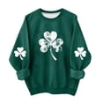 thumbnail image 2 of hengsof Chandail de Mode pour Enfants pour la Saint-Patrick, Chandail Graphique à Manches Longues et Col Rond pour les Festivités, Âges 1 à 13 Ans, 2 of 5