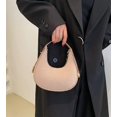 thumbnail image 3 of LHSHID Women’s Small Shoulder Bag Felt Soft Top Handle Y2k Underarm Bag Medium Tote Cute Dumpling Bag, 3 of 7