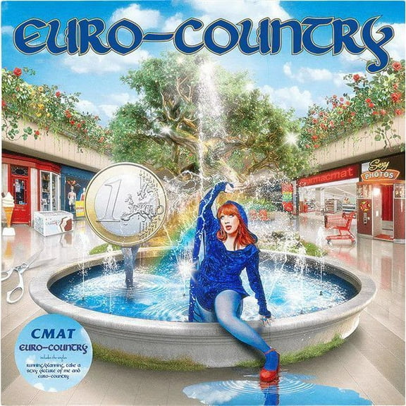 CMAT – Euro-Country LP green, red, yellow splatter
