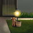 thumbnail image 2 of Garden Solar Lights, Outdoor Garden Decor, Solar Powered Resin Yak Ornament for Patio and Courtyard, Weather Resistant Brown Yard Decoration, 2 of 7