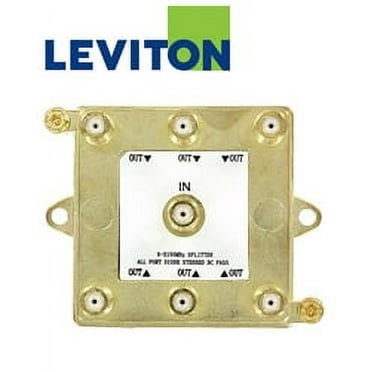 Leviton 47690-G6 1 x 6 (6-Way) 2GHZ Passive Video Splitter (Package of 10)