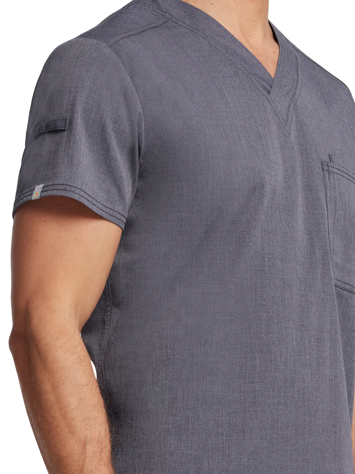 Scrubstar Men's Ultimate Stretch Antimicrobial Fabric Technology V-Neck Tuck In Scrub Top WD854A
