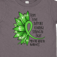 thumbnail image 4 of Inktastic Mental Health Awareness Green Sunflower Ribbon Boys or Girls Toddler T-Shirt, 4 of 5