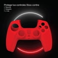 thumbnail image 2 of Verbatim Protective Covers for PS5 DualSense Wireless Controllers 2pk Blk-Red, 2 of 7