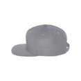thumbnail image 1 of Panel yupoong panel estructurado visera plano snapback clásico, gris Yupoong Gorra de béisbol, 1 of 1