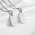 thumbnail image 4 of APSVO Silver American Flag Dog Tag Necklaces for Men Stainless Steel Pendant Chain to My Grandpa Gifts from Grandson Kids Birthday Jewelry Gifts Ideas Grandpa Old Men Male, 4 of 5