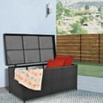 thumbnail image 4 of Jeco Wicker Patio Storage Deck Box in Black, 4 of 6