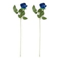 thumbnail image 1 of 2 Branches Artificial Rose Flowers, Fake Roses for Decorations, Real Looking Foam Rose Bulk with Stems for DIY Wedding Bouquets Bridal Shower Floral Arrangements, 1 of 8