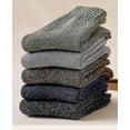 thumbnail image 1 of 5pair Winter Thick Socks Men Super Thicker Solid Sock Striped Merino Wool Rabbit Socks Against Cold Snow Russia Winter Warm Sock, 1 of 5