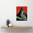 thumbnail image 2 of Tryfan Mountain Peak Bold Linocut Illustration Unframed Wall Art Print Poster Home Decor Premium, 2 of 5