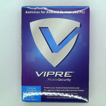 VIPRE Mobile Security 3 Android Devices & 2 Windows Pcs 1 (Best Mobile Internet Security For Android)