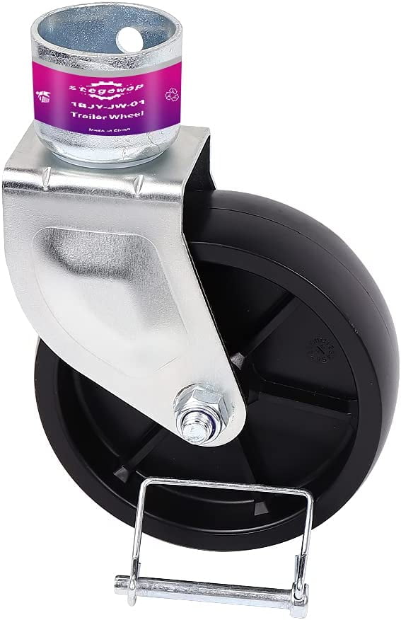 6" Trailer Jack Swivel Caster Wheel Replacement,1200lbs Capacity with