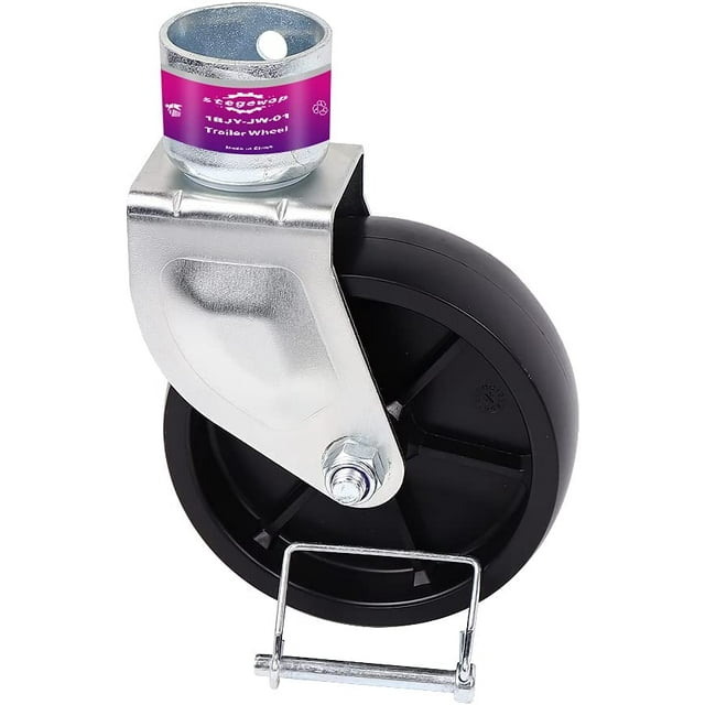 6" Trailer Jack Swivel Caster Wheel Replacement,1200lbs Capacity with