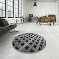 thumbnail image 4 of Ahgly Company Machine Washable Indoor Rectangle Transitional Dark Gray Black Area Rugs, 7' x 9', 4 of 7