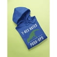 thumbnail image 3 of T-rex Hates Exercise Hoodie Men -GoatDeals Designs, Male Small, 3 of 4