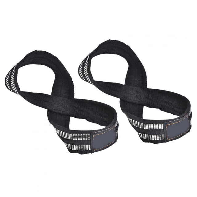 1 par Figura 8 Correas de levantamiento de pesas Correa de muñeca de levantamiento muerto para dominadas Barra horizontal Levantamiento de pesas Gimnasio Fitness Equipo de culturismo (S)
