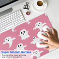 thumbnail image 4 of Long Mouse Pads for Desk,Pink Halloween Ghosts Desk Mats on Top Of Desks, Desk Mouse Pad Extra Large with 3mm Non-Slip Base and Stitched Edge for Gaming,Office,Work,Home 31.5x11.8in, 4 of 5
