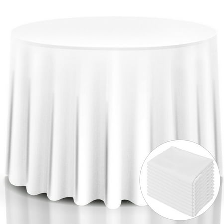 10 Pcs 120 Round Tablecloth Polyester, 120 Round Table Cloths