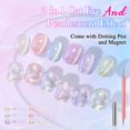 thumbnail image 3 of Set de esmaltes de uñas en gel Double Rhythm Cat Eye, 15 ml x 6 con imán, 3 of 9