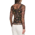 thumbnail image 2 of DKNY Jeans Womens Printed Collared Polo Top, 2 of 2