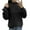 Black, variant on Fiaer Crew Neck Women Sweatshirts Trendy Oversized Warm Pullovers Long Sleeve Baggy Solid Fashion Casual Fall Tops for Daily Wear Red XL