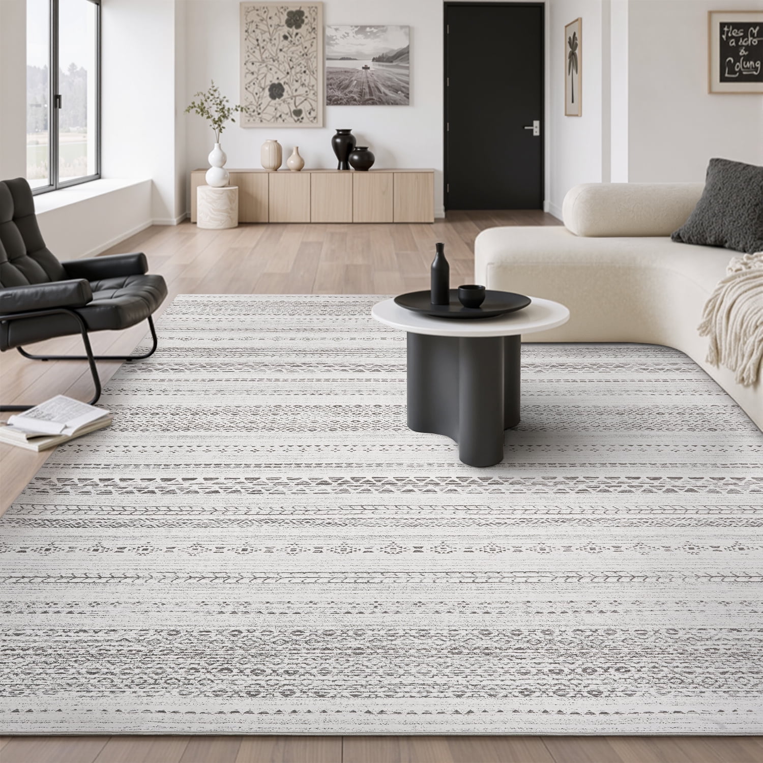Boho02-Gray and Cream